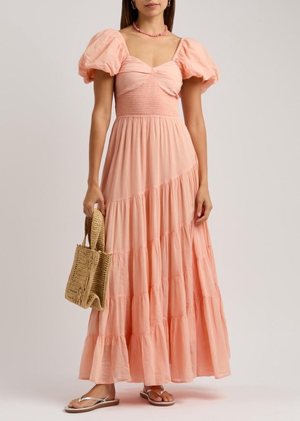 Sundrenched cotton maxi dress 