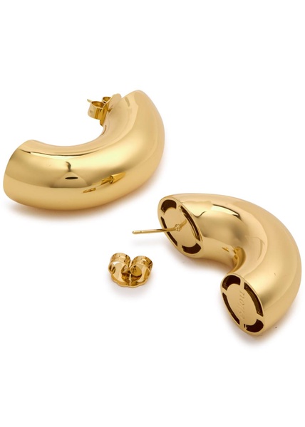 Ellis 18kt gold-plated brass earrings