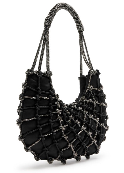 Nodi Ninfa crystal-embellished satin shoulder bag