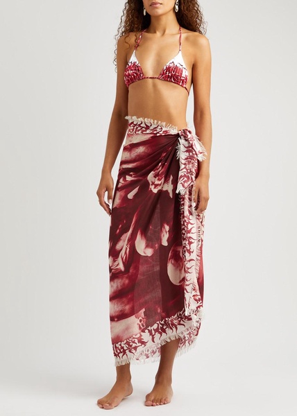 Diablo printed modal-blend sarong 