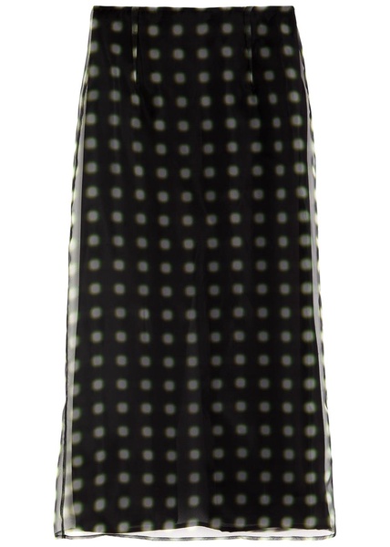 Dia printed chiffon midi skirt 