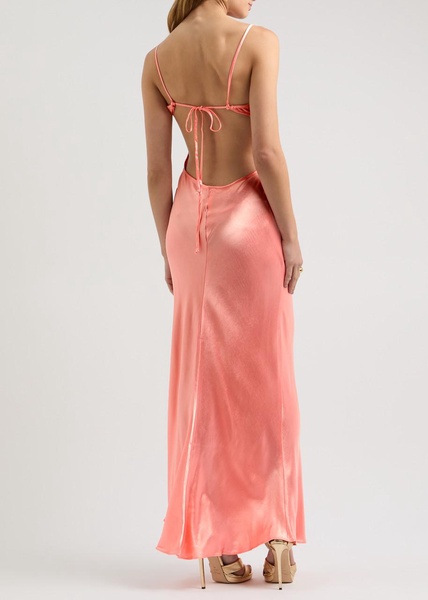 Cedar City satin maxi dress