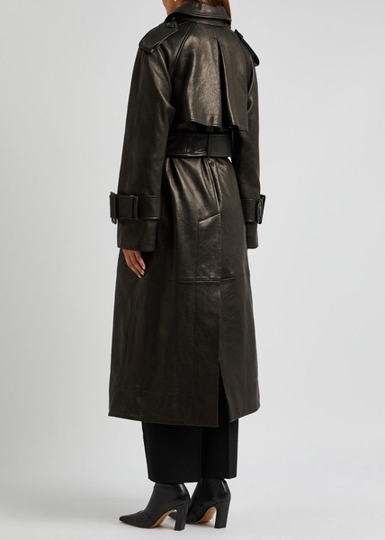 Rennie leather trench coat 