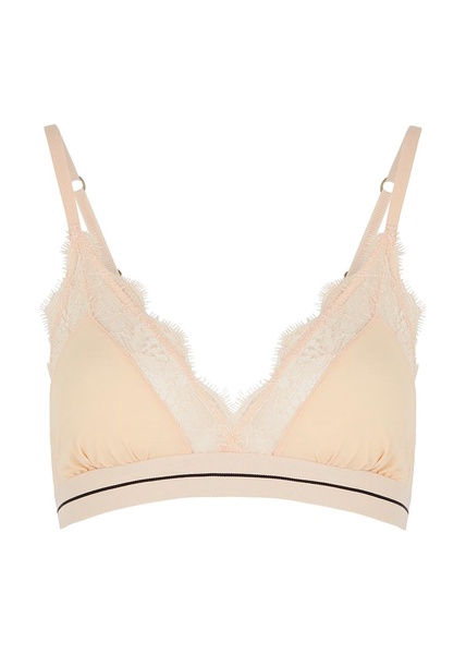 Love Lace almond soft-cup bra