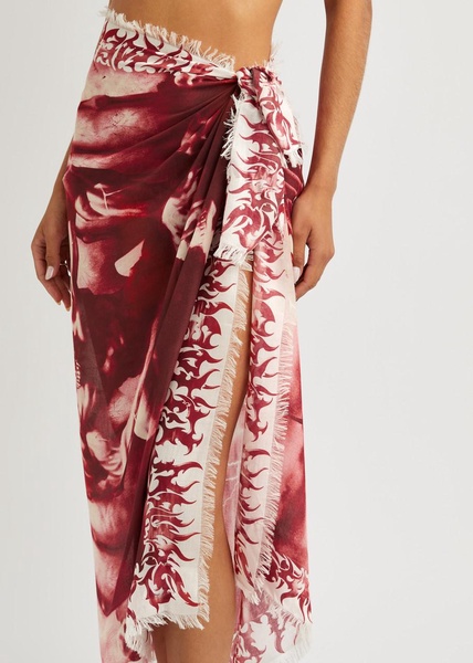 Diablo printed modal-blend sarong 