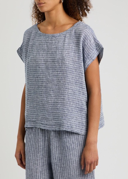 Striped linen T-shirt