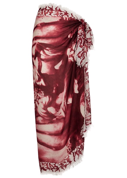 Diablo printed modal-blend sarong 