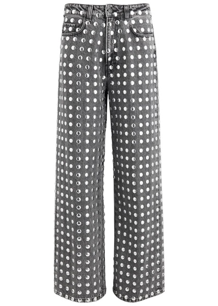 Winona studded wide-leg jeans