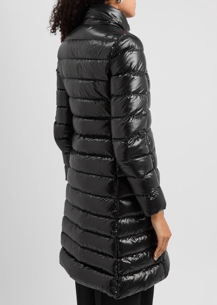 Moka quilted shell coat