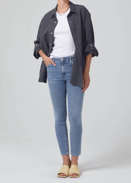 rocket ankle mid rise skinny jeans in vivant