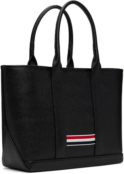 Black Pebble Grain Small Tool Tote