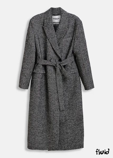 Essentiel Antwerp Glide Herringbone Coat