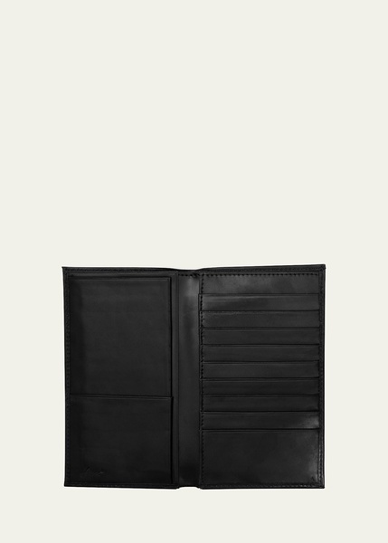 Men's Cordovan Leather Vertical Bifold Wallet