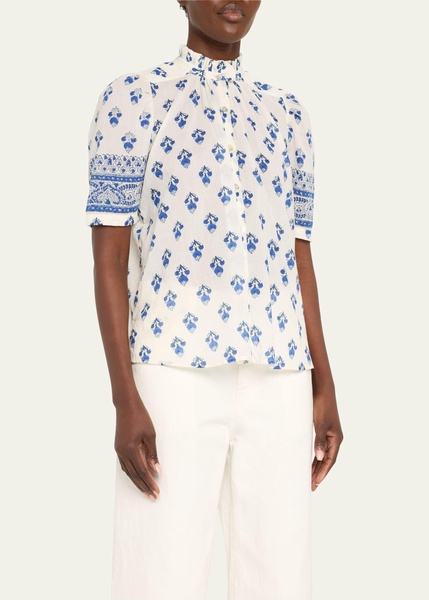 Winnie Indigo Bhutti Shirt