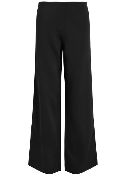 Straight-leg satin trousers