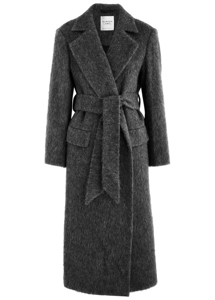 Ivy belted wool-blend coat