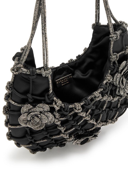 Nodi Ninfa crystal-embellished satin shoulder bag