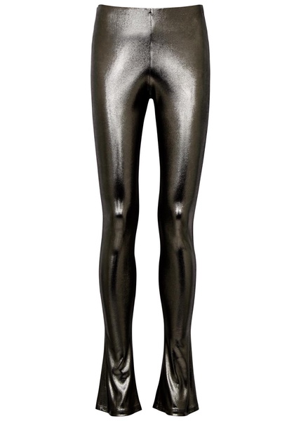 Metallic jersey trousers 