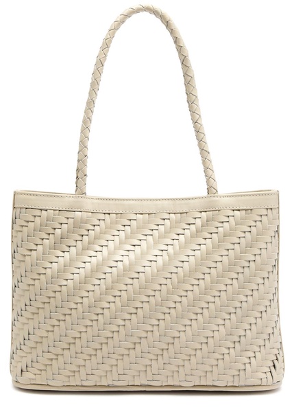 Ella woven leather tote 