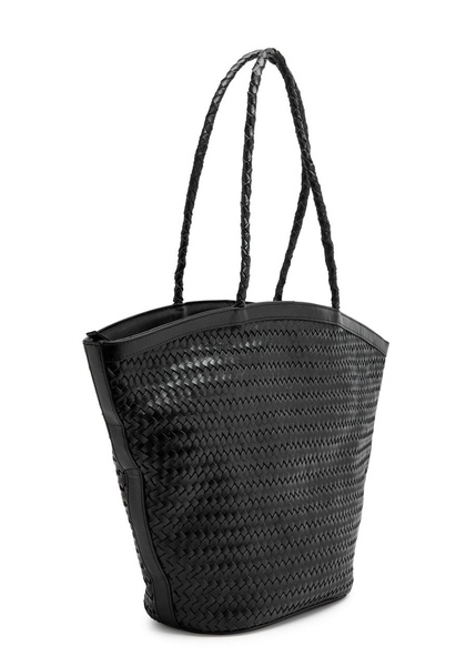 Marcia woven leather tote 