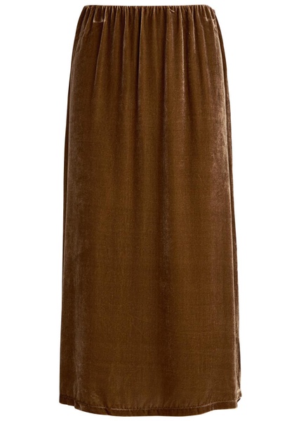 Boshan velvet midi skirt