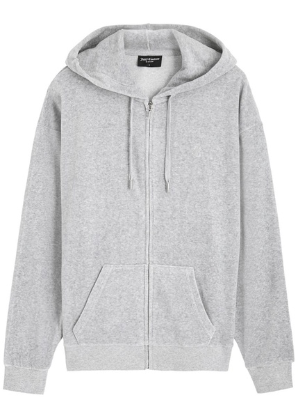 Halan hooded velour sweatshirt