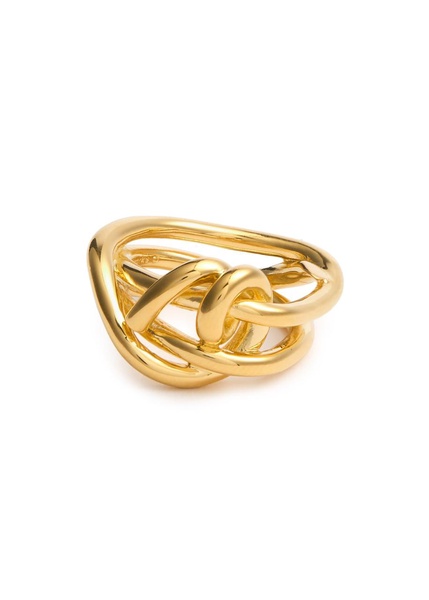 Thread 18kt gold vermeil ring