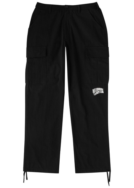 Arch logo-print cotton cargo trousers