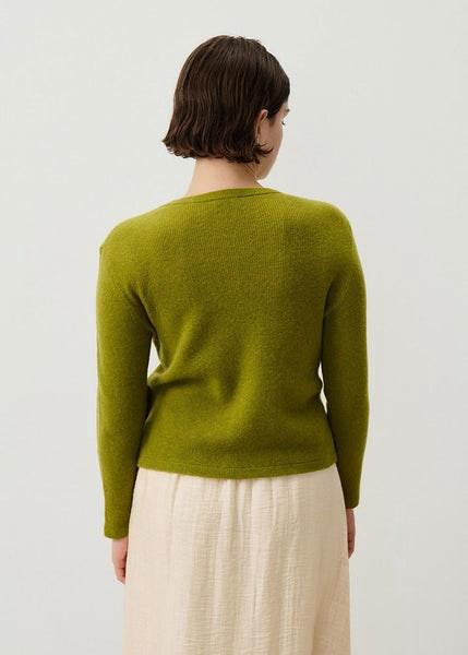 Raxow Round Neck Cardigan - Chameleon