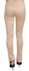 Just Cavalli Cream Low Waist Skinny Formal Trousers Pants