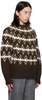 Brown Jacquard Sweater