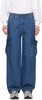 Blue '94 Baggy Denim Cargo Pants