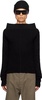 Black Rib Turtleneck