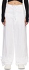 White Eyelet Tie Trousers