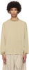 Beige Lay1 Boxy Long Sleeve T-Shirt