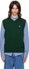 Green TRS Tag Knit Vest