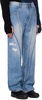 Blue Panel Carpenter Wide-Leg Jeans