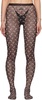 Brown Moon Printed Mesh Tights