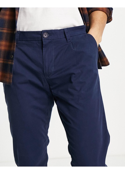 Only & Sons slim fit chinos in navy