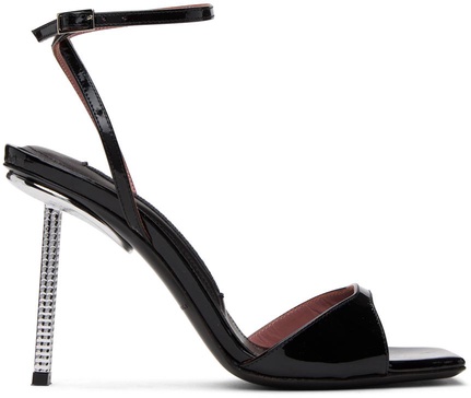 Black Silvy Heeled Sandals