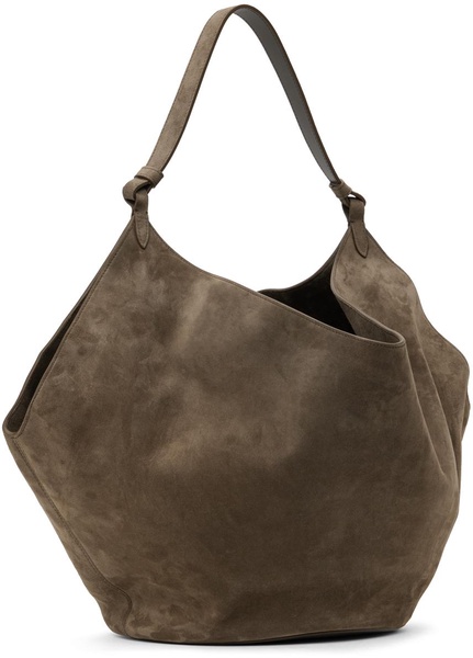 Brown 'The Medium Lotus' Tote