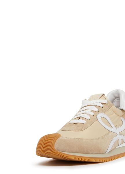 Flow Runner in nylon and suede sneakers