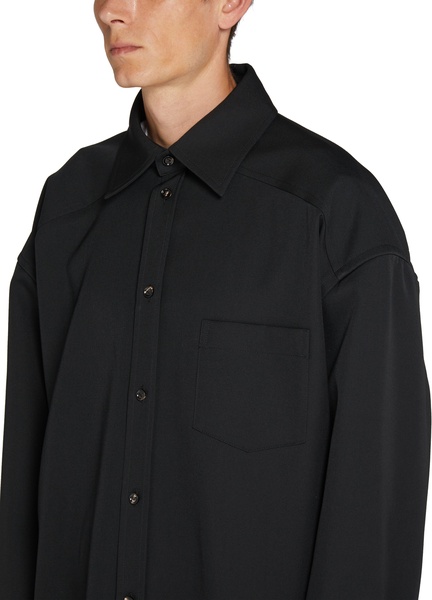 Wool broadcloth shirt