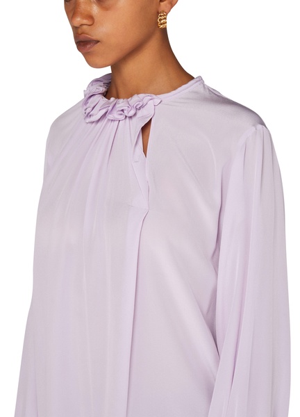 Ruffle neck blouse