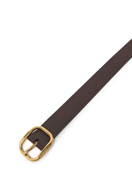 Soft, rounded leather belt