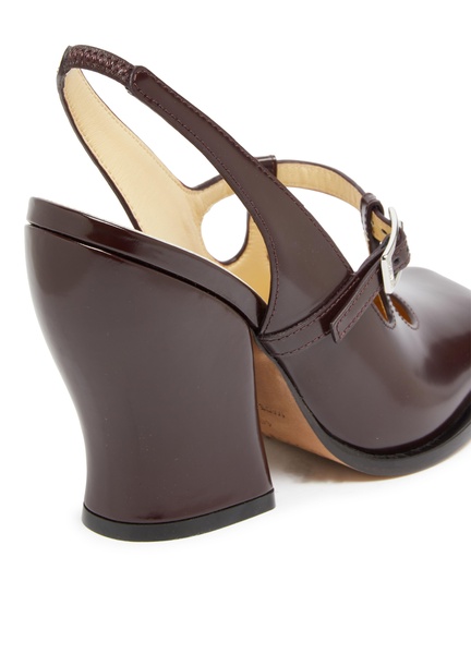 Onda slingback pumps in brushed calf leather