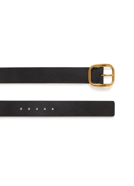 Soft, rounded leather belt