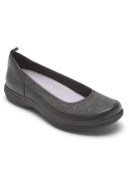 quinn curved slip-on - narrow in black