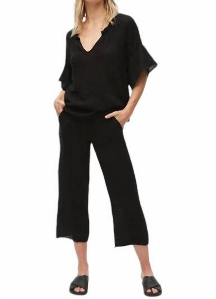 ashton crop pant in black