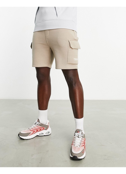 Marshall Artist siren cargo sweat shorts in beige